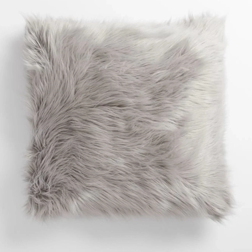 Pottery Barn Dorm Furrific Mongolian Pillow Cover Sham 26”